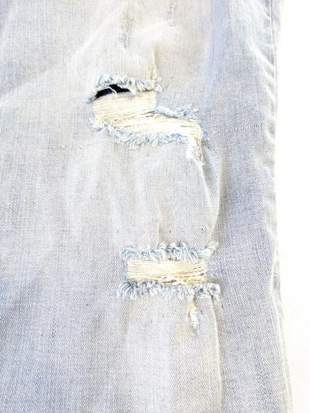Sofia Vergara Bagi Boyfriend Jeans - Women's 12 - Distressed with Sharkbite Hem - Picture 4 of 8